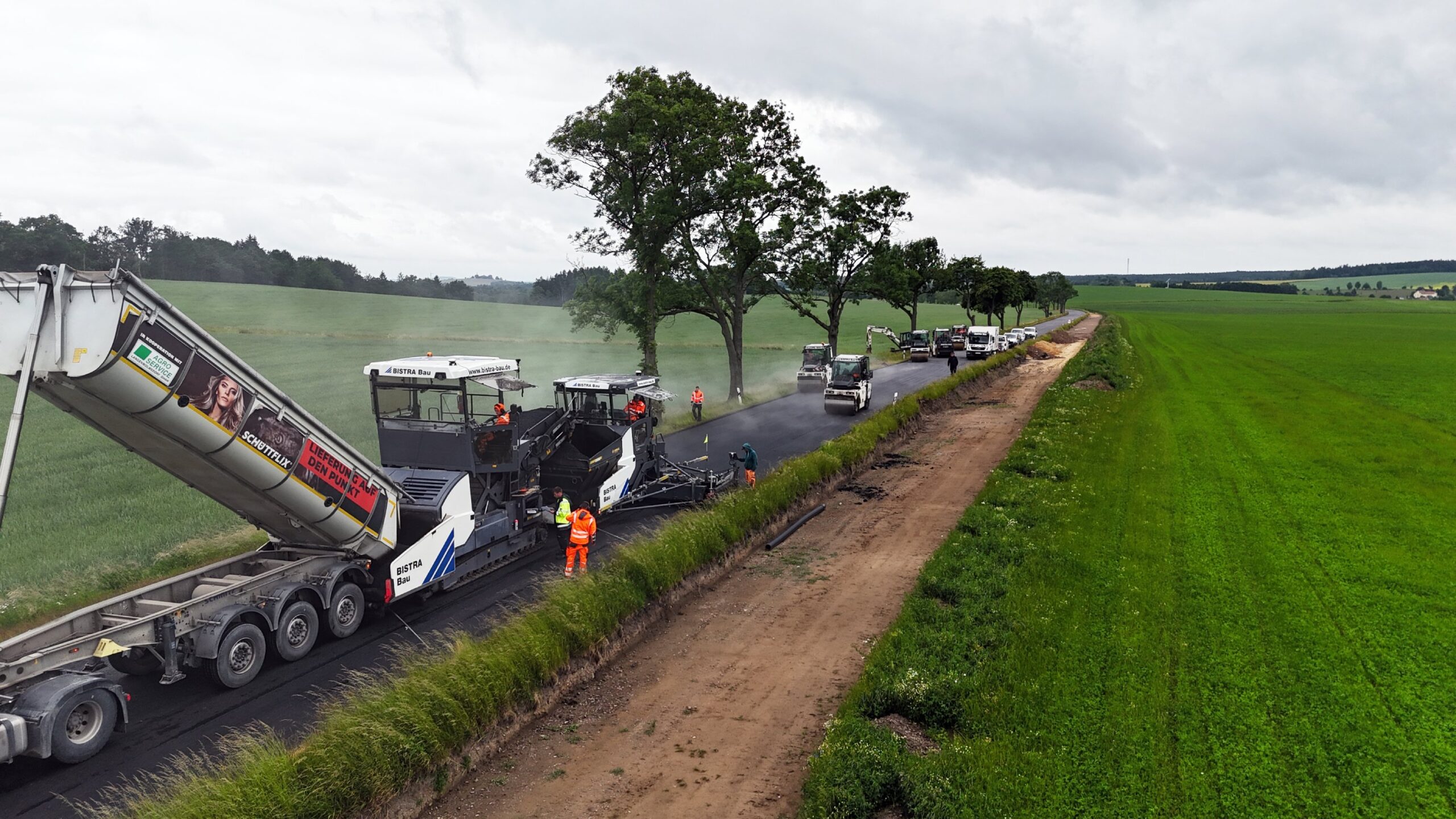 Neuigkeiten zum aktuellen Baufortschritt des Radwegs an der B6