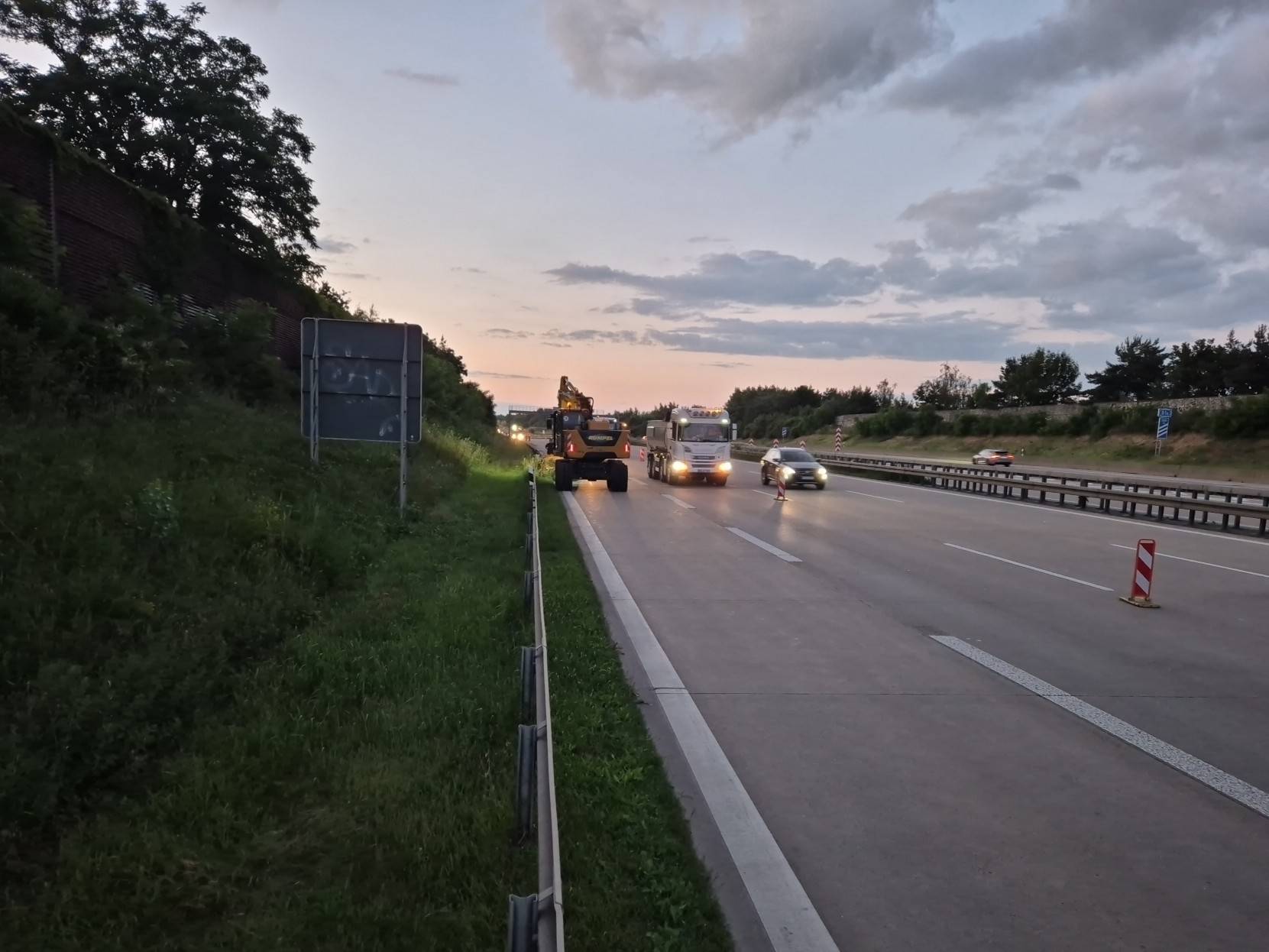 Nachtschicht auf der A4