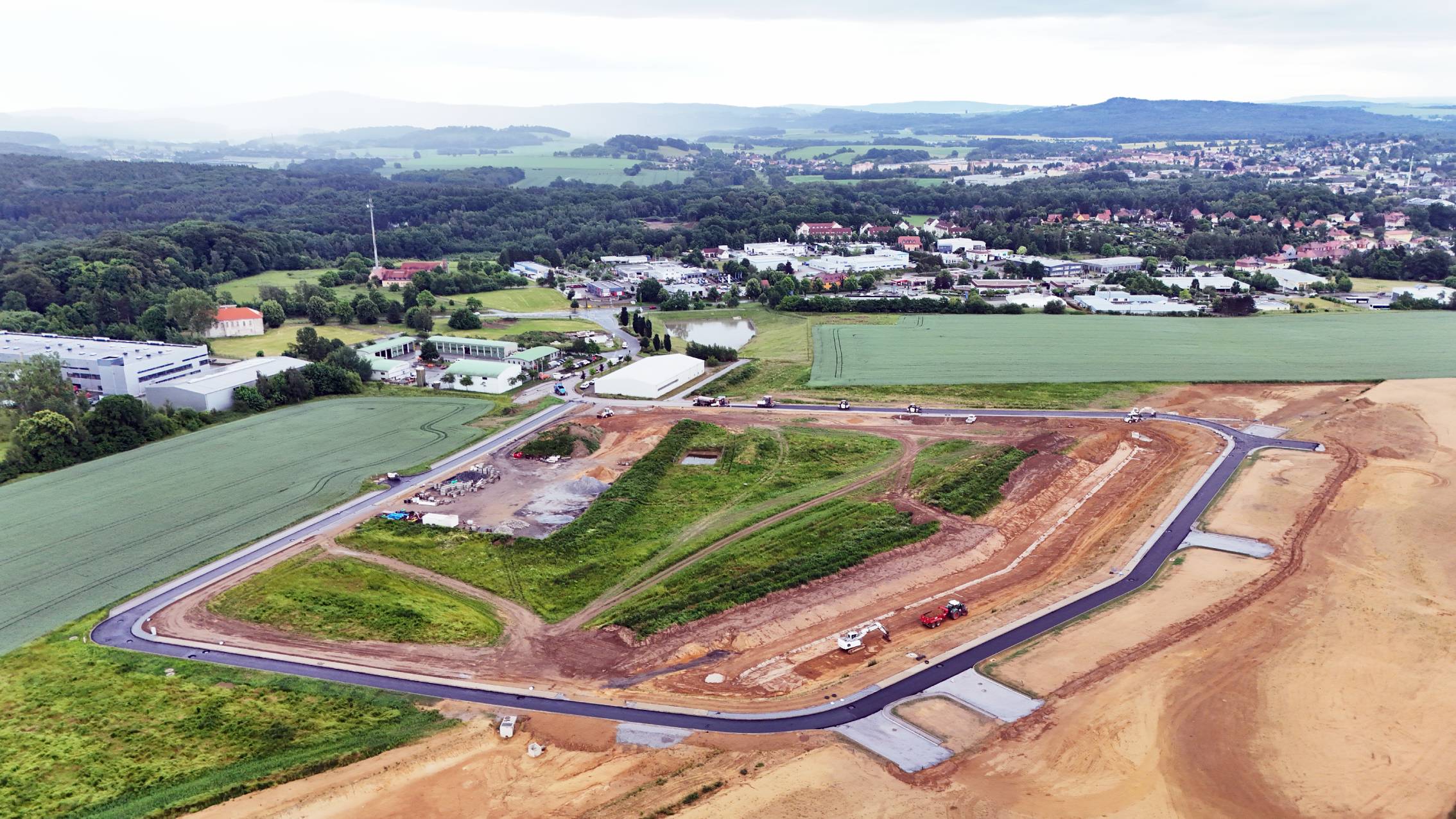 Endspurt im Gewerbegebiet Nord 2 in Bischofswerda